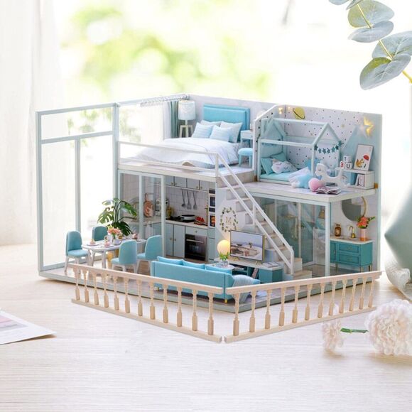 Veemoon 2Pcs House Railing Furniture Props Decoration Fence Wooden Armrest Mini - Picture 5 of 9